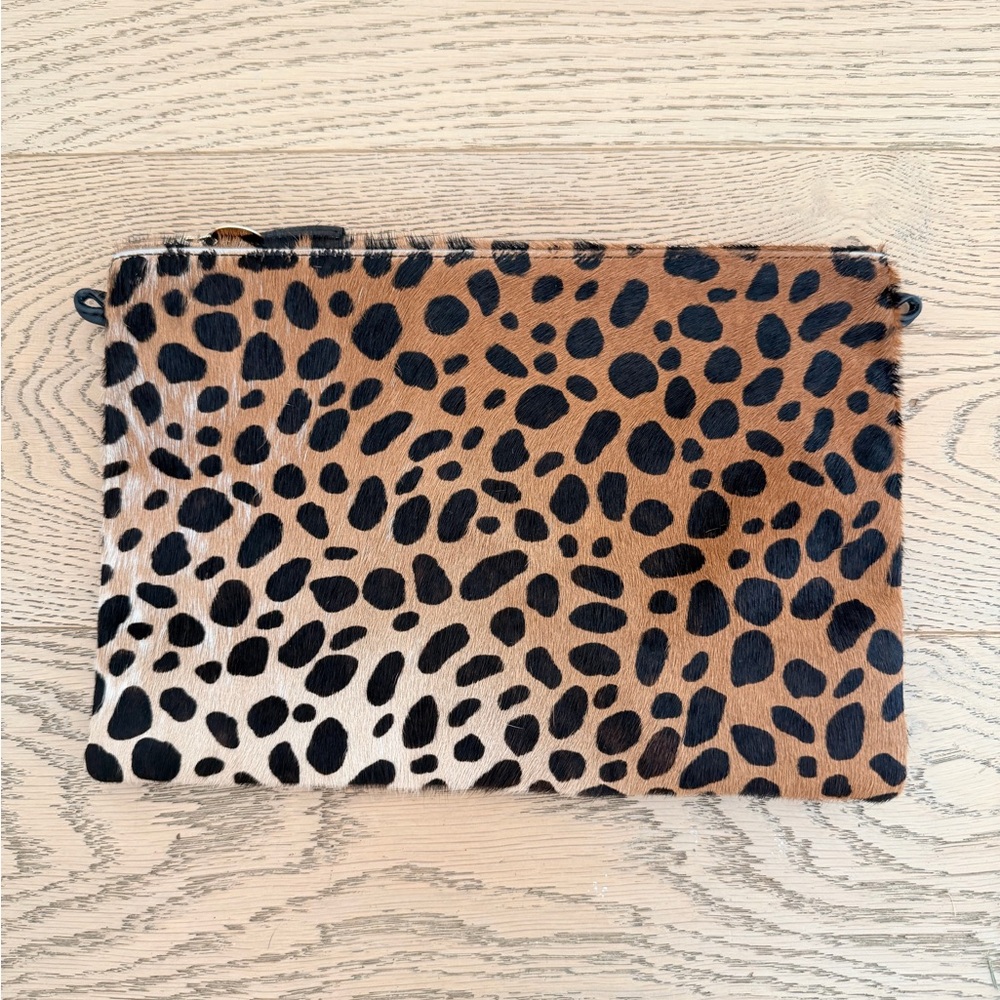Clare V Black Leather Pouch
